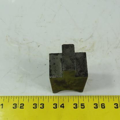 1" Press Brake Forming 1/2" Radius Die Block 1/2" Tang 3-1/2" Ht. 1-1/2" Thick
