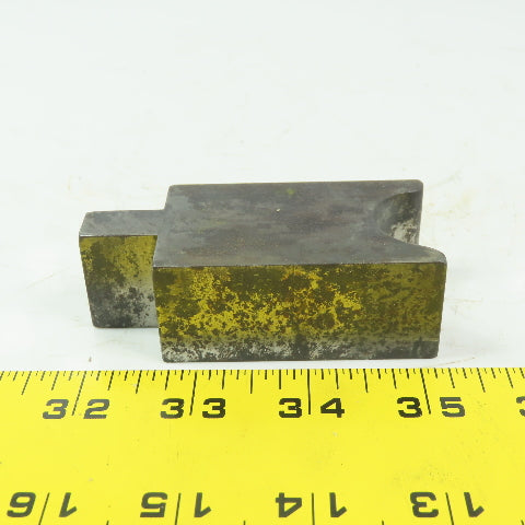 1" Press Brake Forming 1/2" Radius Die Block 1/2" Tang 3-1/2" Ht. 1-1/2" Thick
