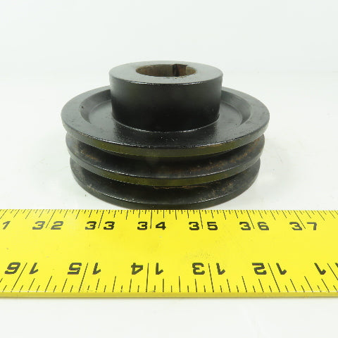 2-3/8" Pully Shive 38mm Keyed Bore 2 Groove 5V
