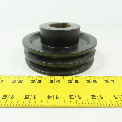 2-3/8" Pully Shive 38mm Keyed Bore 2 Groove 5V