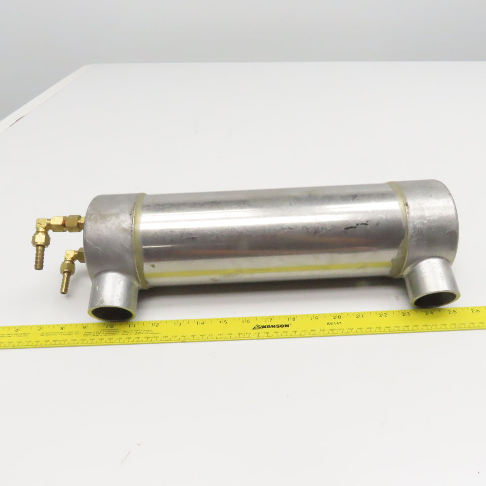 Low Pressure Water Or Air Cooled Heat Exchanger 2" Ports 3/8" ID Hose
