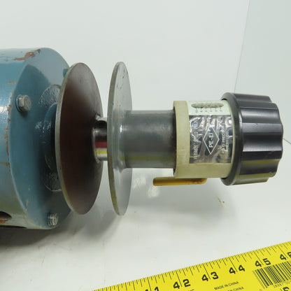 Chang Yih Electric 1 Hp 200VDC Electric Motor W/Adjustable Variable Pitch Pulley