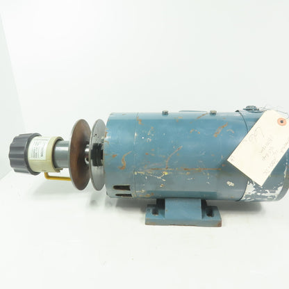 Chang Yih Electric 1 Hp 200VDC Electric Motor W/Adjustable Variable Pitch Pulley
