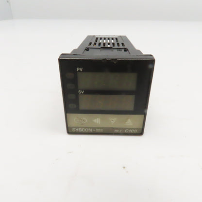 Syscon C100FJA3-M*AN REX-C100 Temperature Controller 100/240VAC 0-2192°F