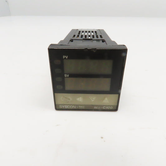 Syscon C100FJA3-M*AN REX-C100 Temperature Controller 100/240VAC 0-2192°F