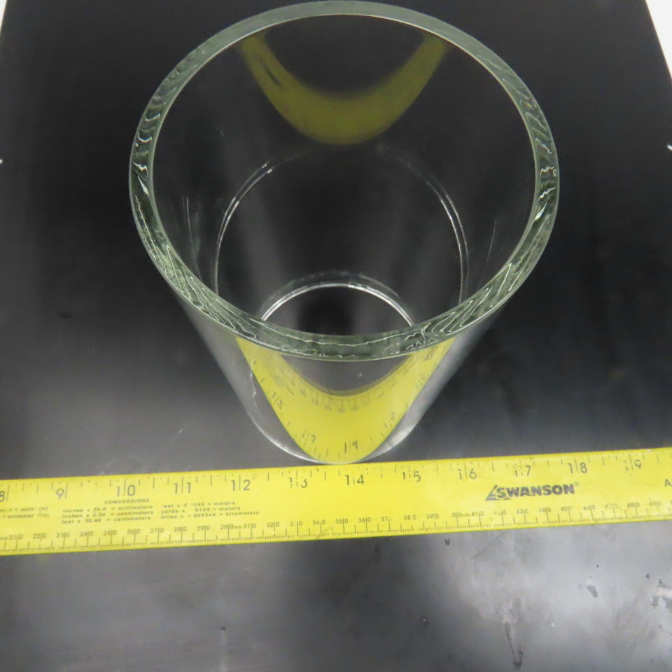3-11/16" OD Glass Cylinder Sight Glass 6-1/4" Long 1/4" Thick
