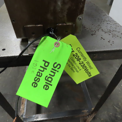 11-1/4" W x 14" H Rectangular Pass Thru Demagnetizer 220V 1PH 24x21x31" Table