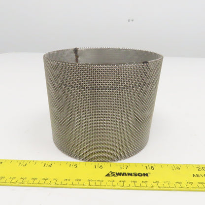 5" x 4" Wide Fine Mesh Screen Vacuum Filter Element Stainless Steel