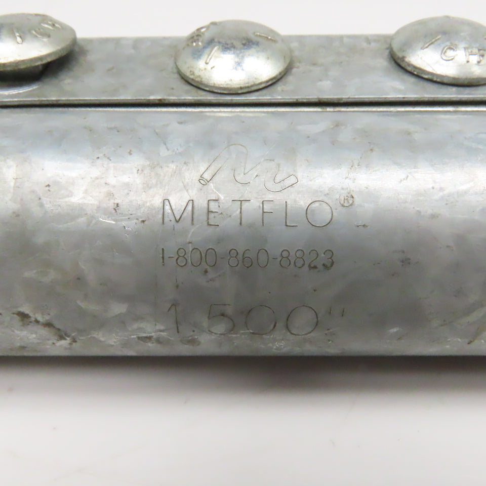 Metflo 1.500 Diam 3 Bolt Compression Coupling 6" OAL Lot Of 2