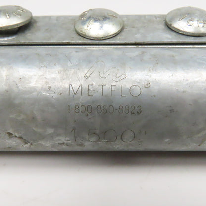 Metflo 1.500 Diam 3 Bolt Compression Coupling 6" OAL Lot Of 2