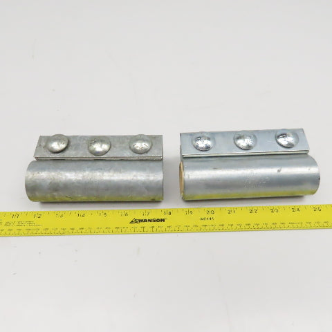 Metflo 1.500 Diam 3 Bolt Compression Coupling 6" OAL Lot Of 2
