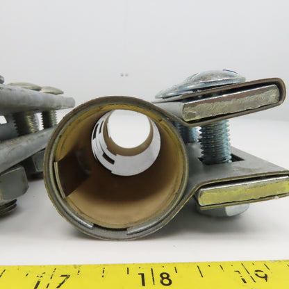 Metflo 1.500 Diam 3 Bolt Compression Coupling 6" OAL Lot Of 2