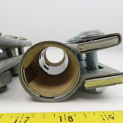 Metflo 1.500 Diam 3 Bolt Compression Coupling 6" OAL Lot Of 2