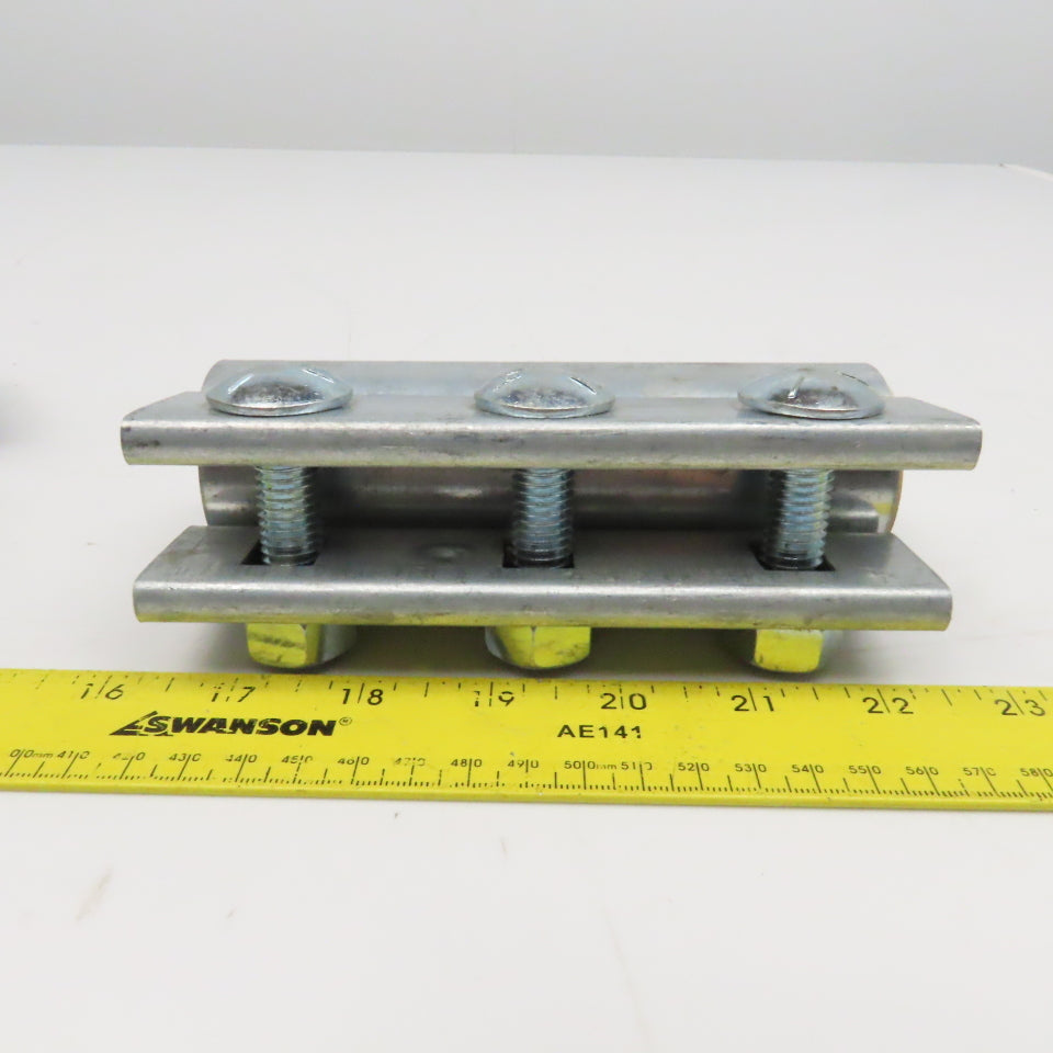 Metflo 1.500 Diam 3 Bolt Compression Coupling 6" OAL Lot Of 2