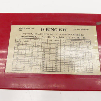 Assortment Rubber Nitrile O-Ring Kits Incomplete 3 Kits 500+ Pieces