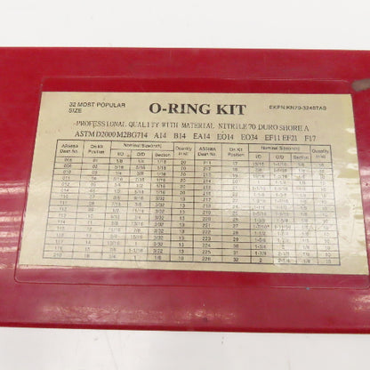 Assortment Rubber Nitrile O-Ring Kits Incomplete 3 Kits 500+ Pieces
