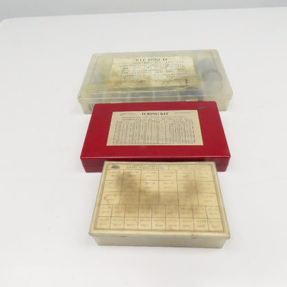Assortment Rubber Nitrile O-Ring Kits Incomplete 3 Kits 500+ Pieces