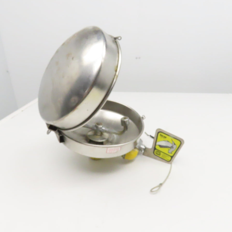 Encon Stainless Steel Emergency Safety Eye Wash Station Basin Bowl Wall Mount