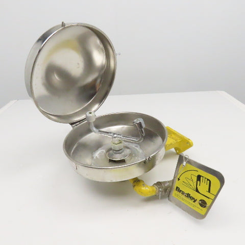 Bradley Stainless Steel Emergency Safety Eye Wash Station Bowl Wall Mount