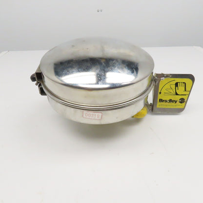 Bradley Stainless Steel Emergency Safety Eye Wash Station Bowl Wall Mount