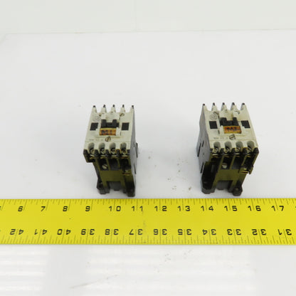 Allen Bradley 509-TOD Ser B Motor Starter Size 00 1/3-1-1/2HP 120V Coil Lot Of 2