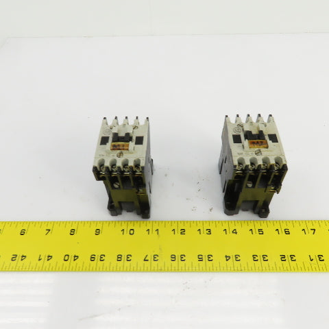 Allen Bradley 509-TOD Ser B Motor Starter Size 00 1/3-1-1/2HP 120V Coil Lot Of 2