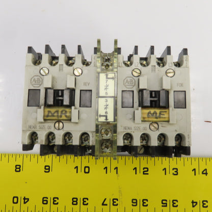 Allen Bradley 509-TOD94 Ser B Double Contactor 1/3-1-1/2HP 120V Coil Lot Of 2