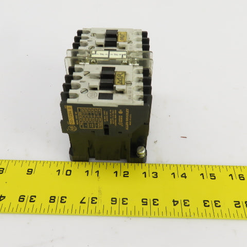 Allen Bradley 509-TOD94 Ser B Double Contactor 1/3-1-1/2HP 120V Coil Lot Of 2
