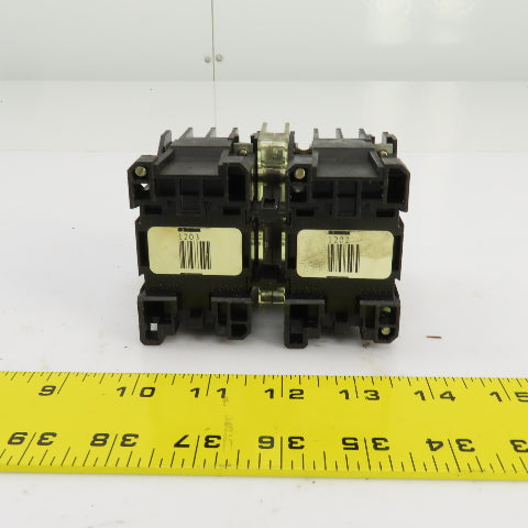 Allen Bradley 509-TOD94 Ser B Double Contactor 1/3-1-1/2HP 120V Coil Lot Of 2