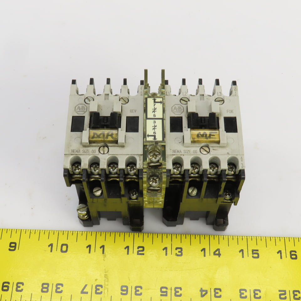 Allen Bradley 509-TOD94 Ser B Double Contactor 1/3-1-1/2HP 120V Coil Lot Of 2