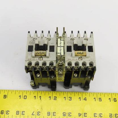 Allen Bradley 509-TOD94 Ser B Double Contactor 1/3-1-1/2HP 120V Coil Lot Of 2