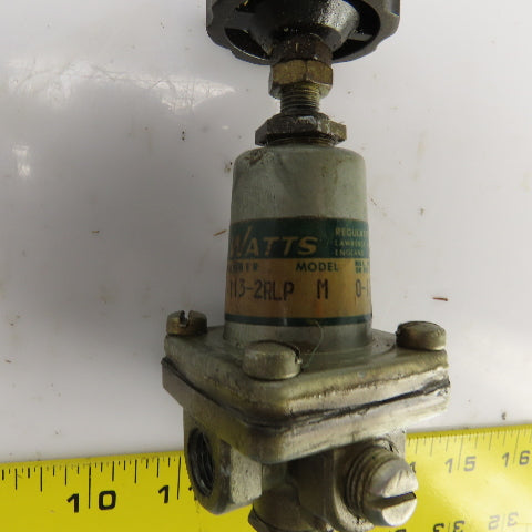 Watts 112-2RLp M 0-125PSI 3 Way Manual Regulator Valve 1/4" NPT