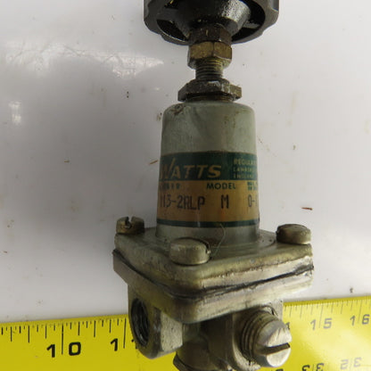 Watts 112-2RLp M 0-125PSI 3 Way Manual Regulator Valve 1/4" NPT