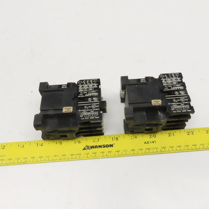 Ward Leonard WCL-00.a-IIIT1 Contactor Starter 600V 5.5kW 110V Coil Lot Of 2