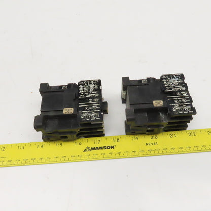 Ward Leonard WCL-00.a-IIIT1 Contactor Starter 600V 5.5kW 110V Coil Lot Of 2