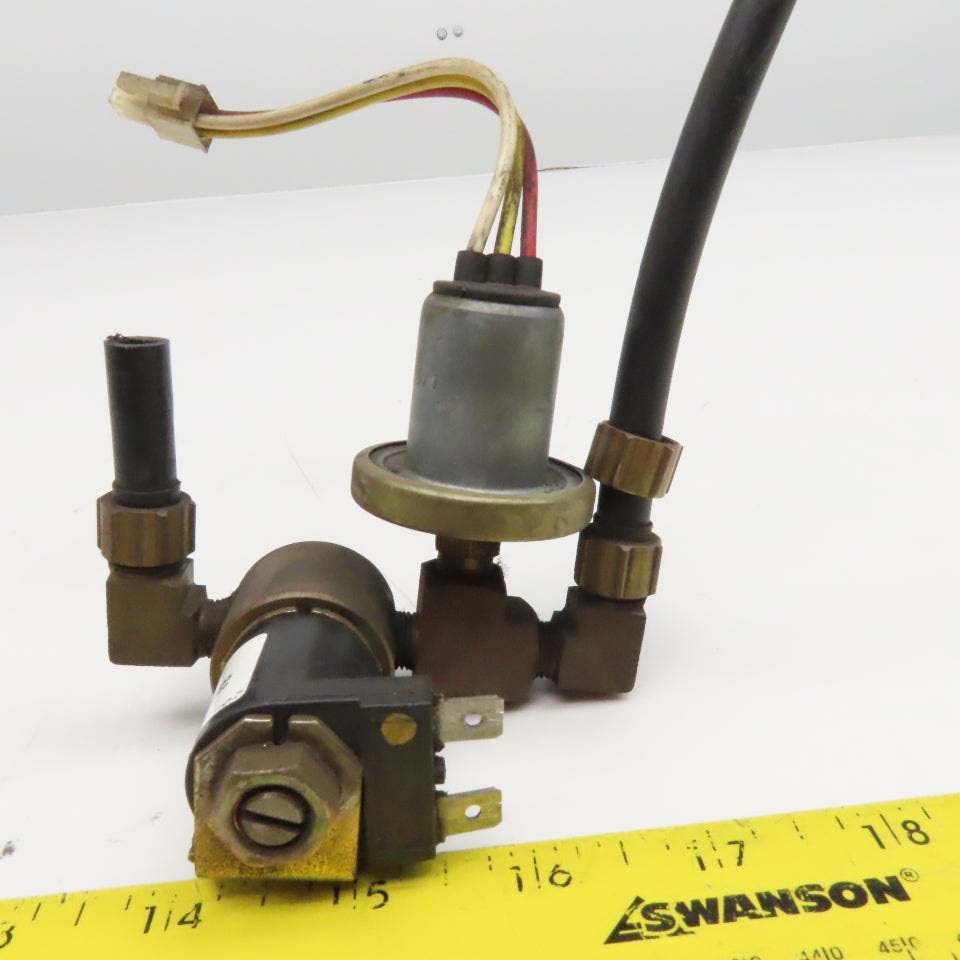 Kip U343116-0151 Solenoid Operated Valve Pressure Switch Assembly 12VDC
