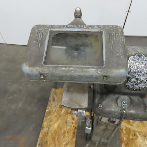 Delta 1/2HP Pedestal Mount 6" Dual Wheel Grinder Buffer 230V 3PH W/Catch Pan