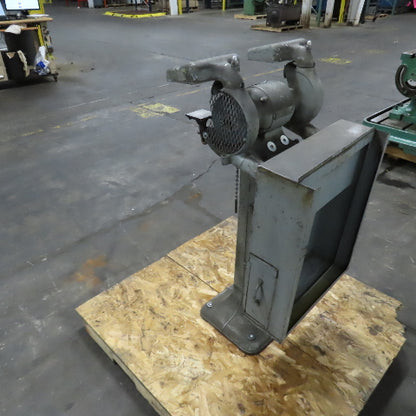 Delta 1/2HP Pedestal Mount 6" Dual Wheel Grinder Buffer 230V 3PH W/Catch Pan