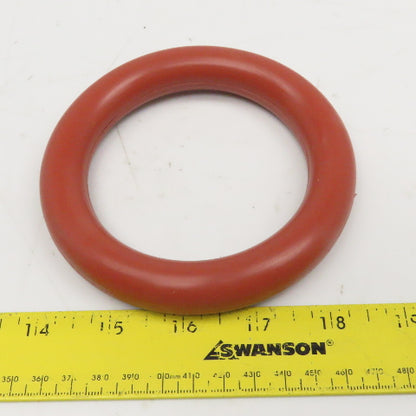 4-3/4" OD x 3-7/16" ID Silicone Hollow O-Ring Seal 3/4" Thick