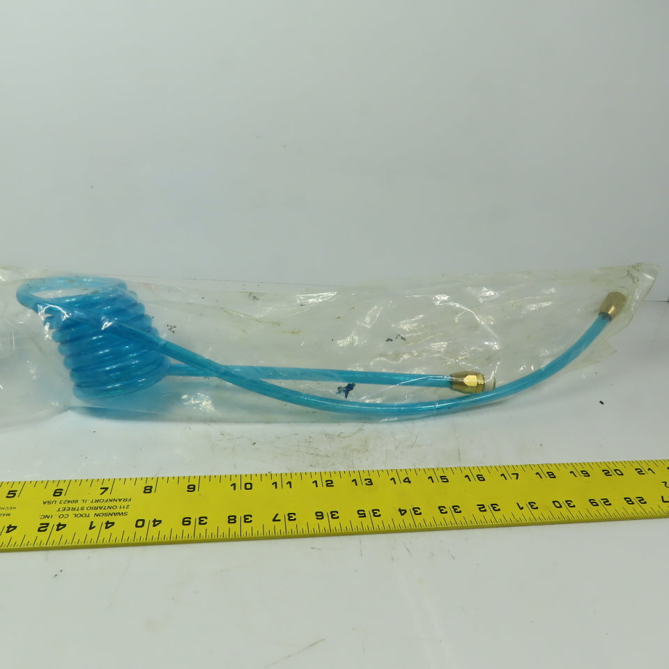 Seedair 1VEJ7 Coiled Air Hose 1/4" ID x 6' 125 psi