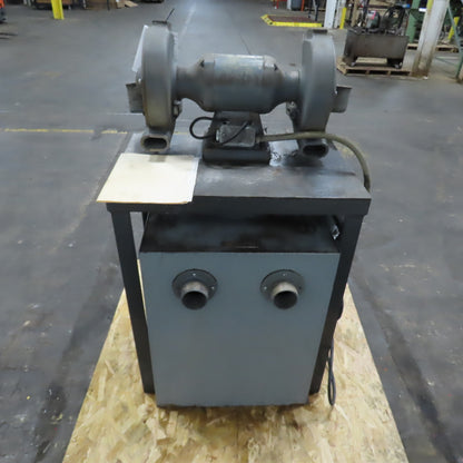 Harig Table Mount 8" Dual Wheel Grinder Buffer 230V 3PH W/Containment System