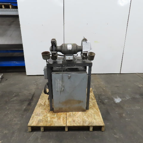 Harig Table Mount 8" Dual Wheel Grinder Buffer 230V 3PH W/Containment System