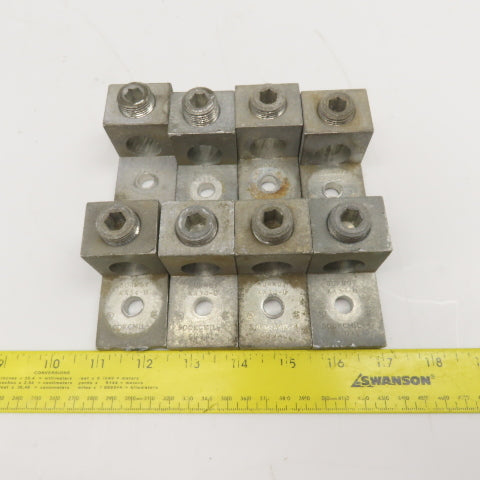 Burndy KA34-U 500KCMIL-4 Cable Size Mechanical Lug Lot Of 8