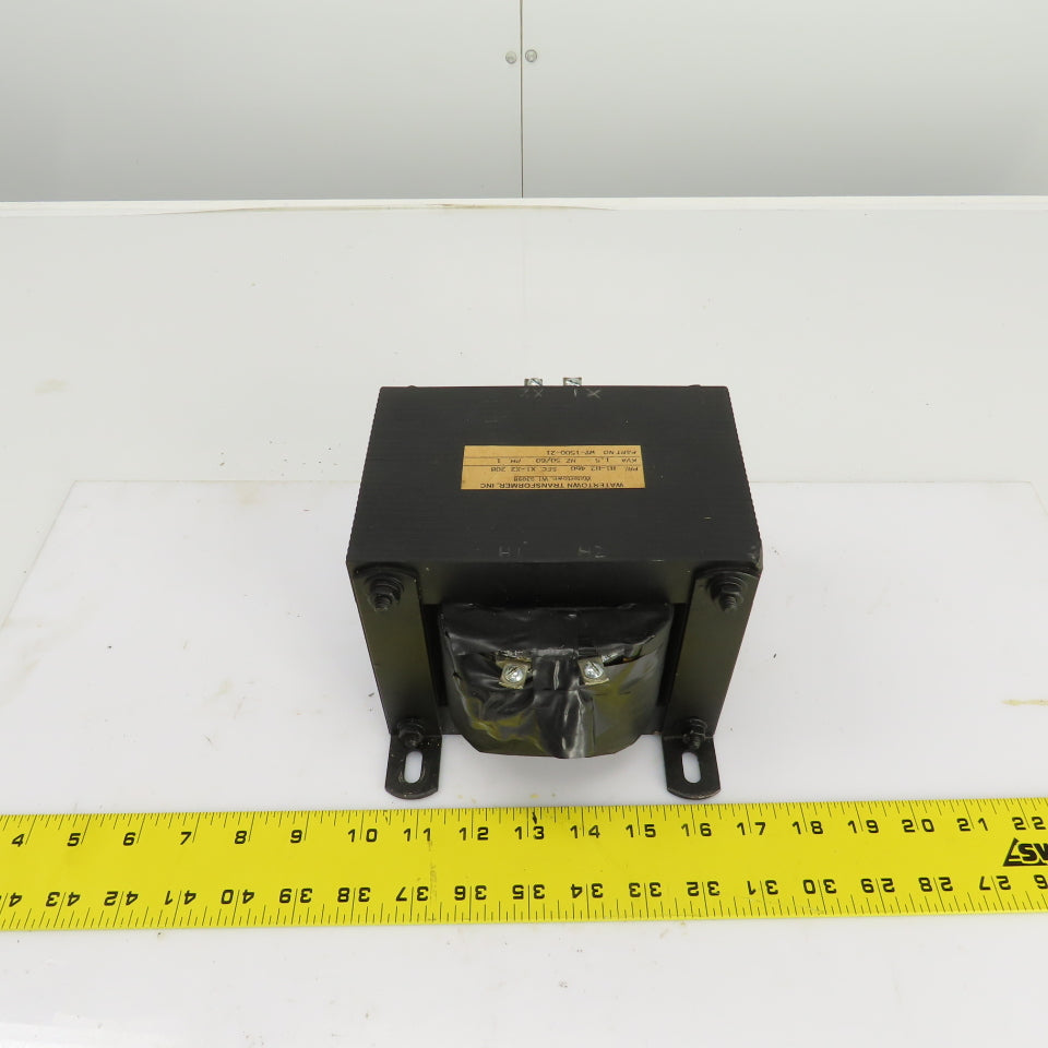 Watertown WT-1500-21 1.5kVA Single Phase Machine Transformer Pri 460V Sec 280V