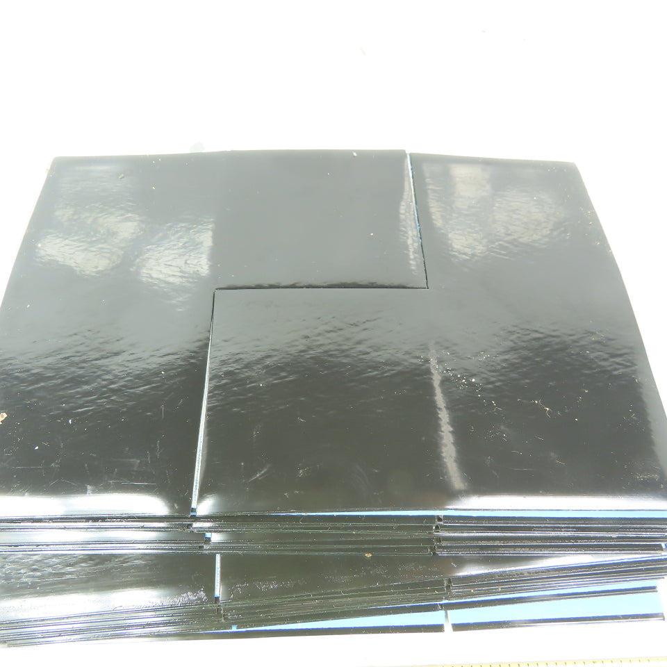 Mighty Line Black 3"x 6" Angle Floor Marking Tape 25 Sheets 2 Per Sheet