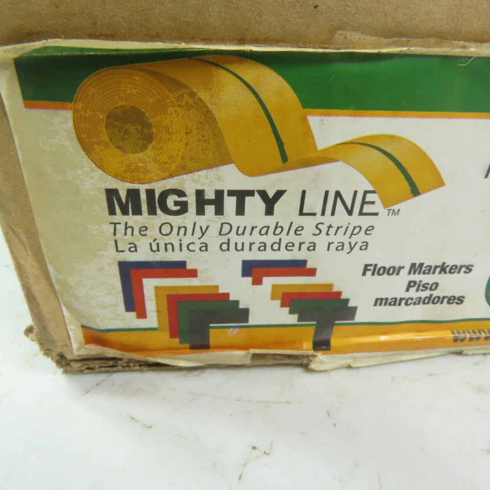 Mighty Line Green 3"x 6" Angle Floor Marking Tape 25 Sheets 2 Per Sheet