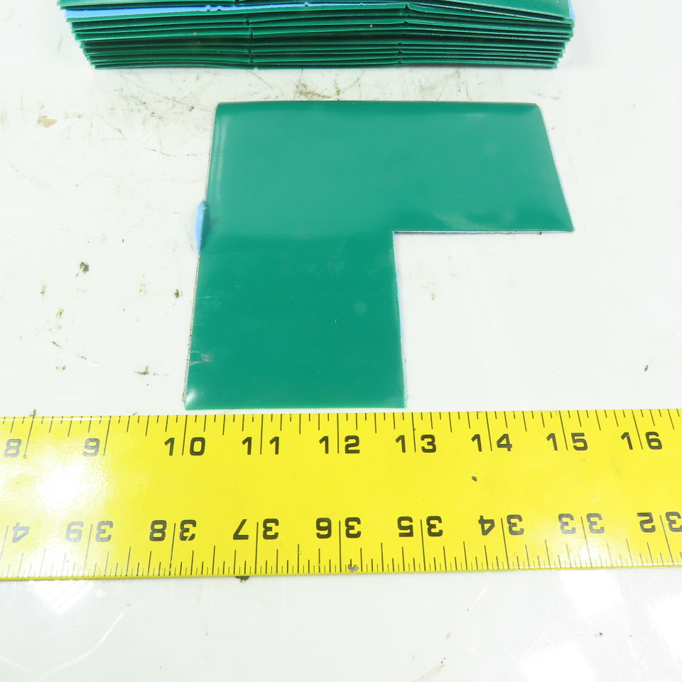 Mighty Line Green 3"x 6" Angle Floor Marking Tape 25 Sheets 2 Per Sheet