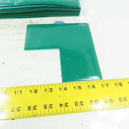 Mighty Line Green 3"x 6" Angle Floor Marking Tape 25 Sheets 2 Per Sheet