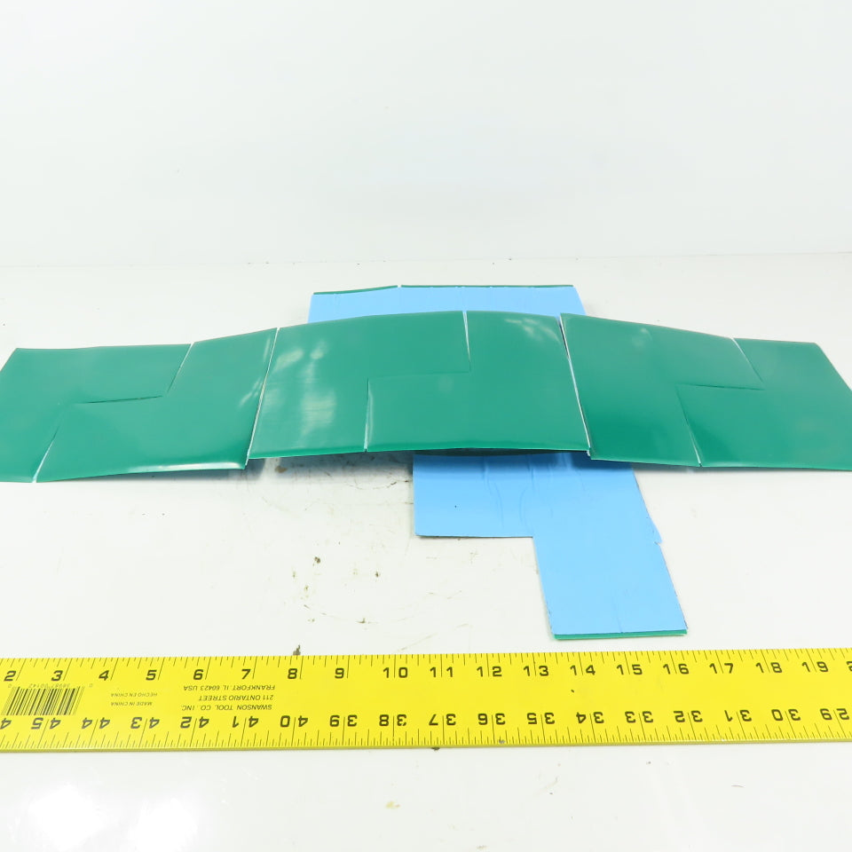 Mighty Line Green 3"x 6" Angle Floor Marking Tape 25 Sheets 2 Per Sheet