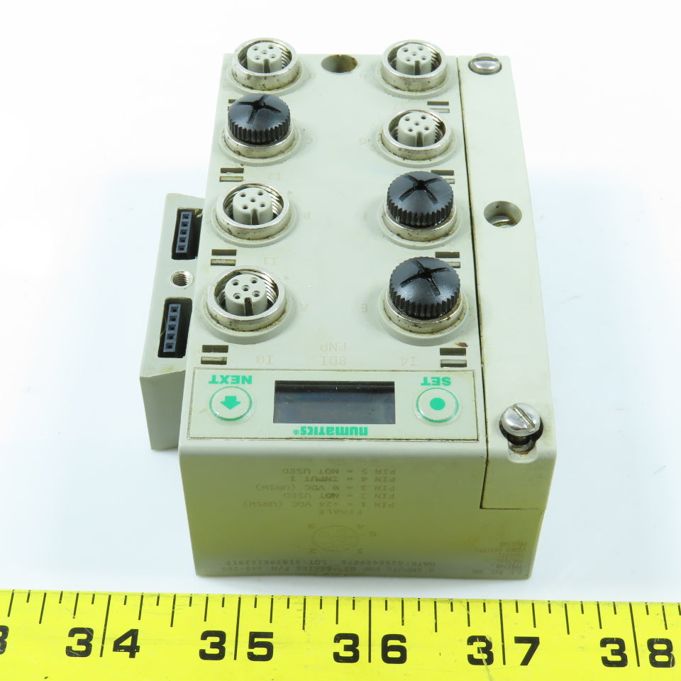 Numatics 240-206 I/O Module PNP G3 8 Input W/ 240-179 Jumper Clip